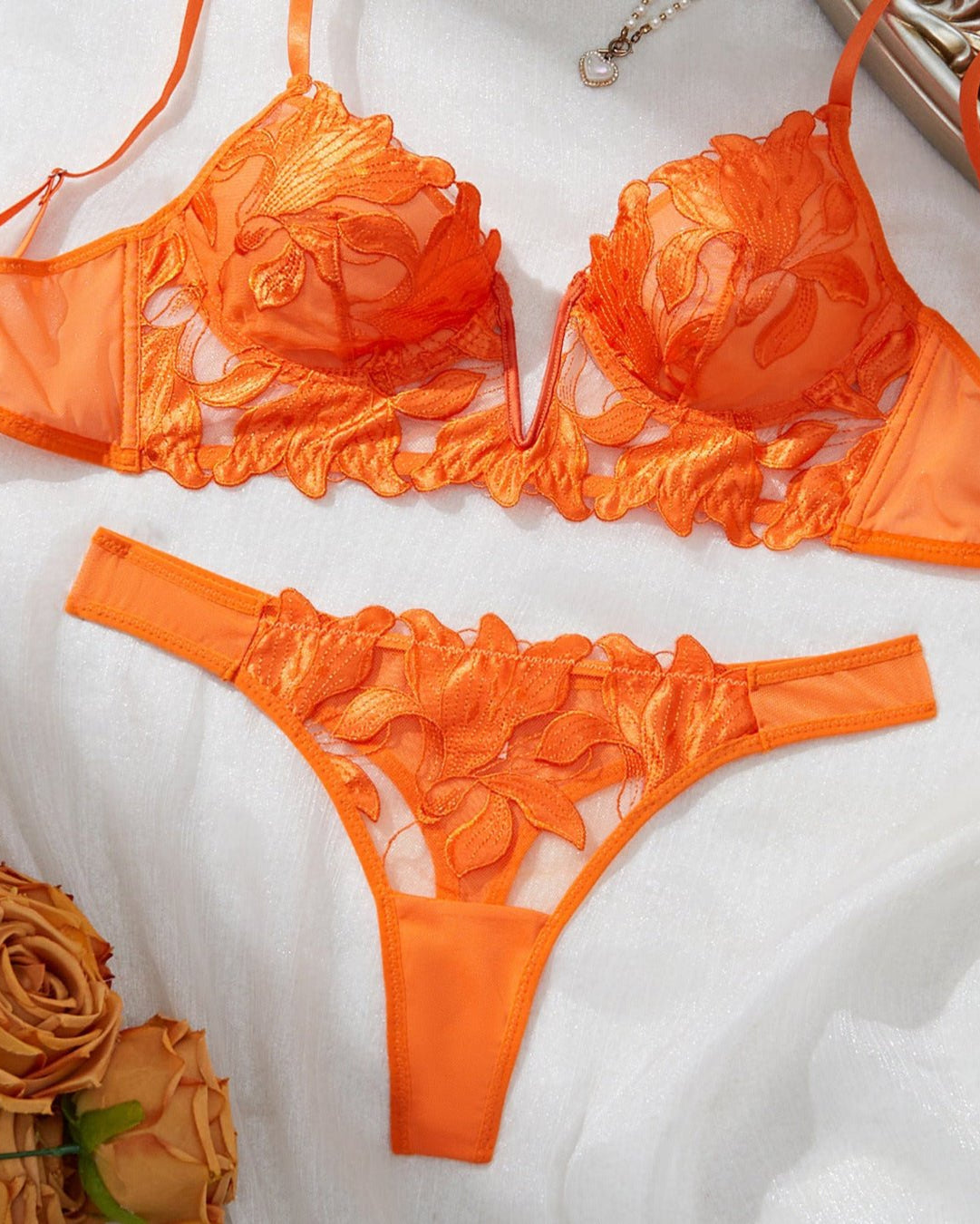 Date Night Weapon Built-In Bra Lingerie Set