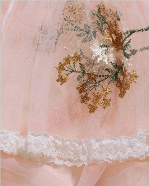 Wildflower Allure Sheer Three-Piece Lingerie Set