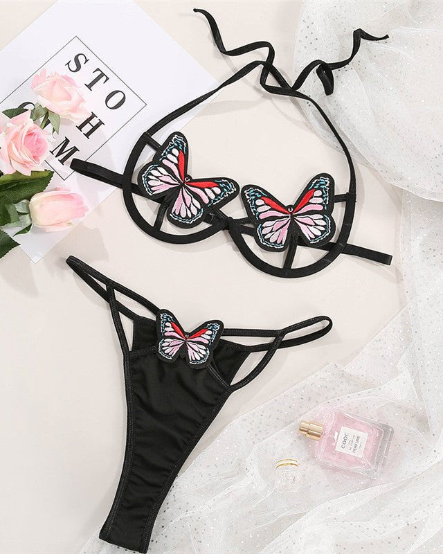 Butterfly Kisses Two Piece Lingerie