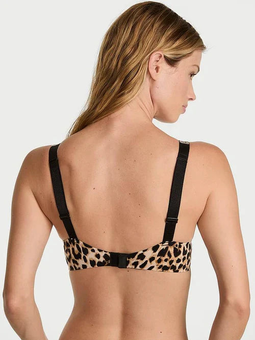 Logo Shine Strap Push-Up Bra Set