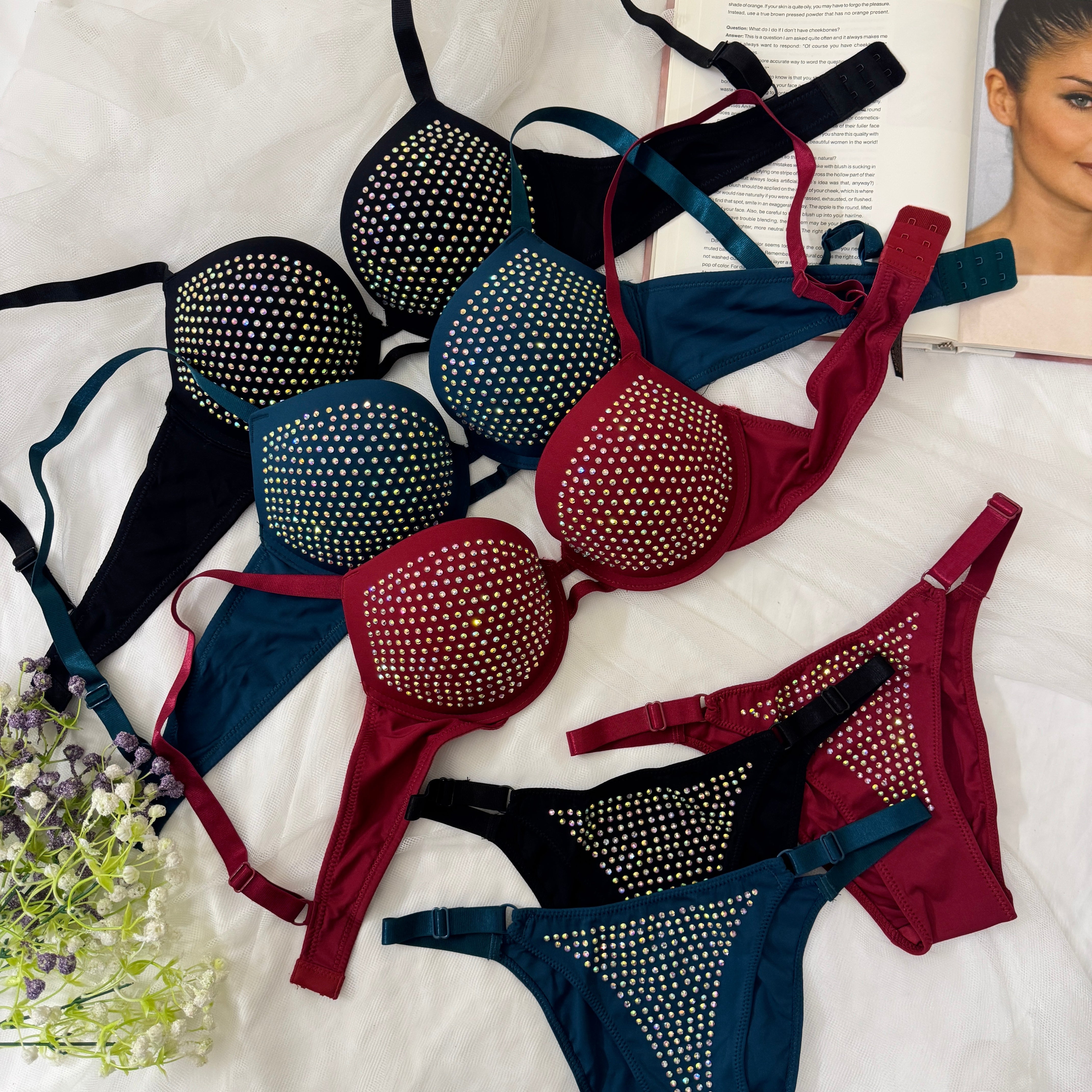 Beaded VS Bra Set(Premium)