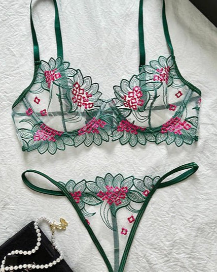 Botanic Babe Garden Embroidered Lingerie