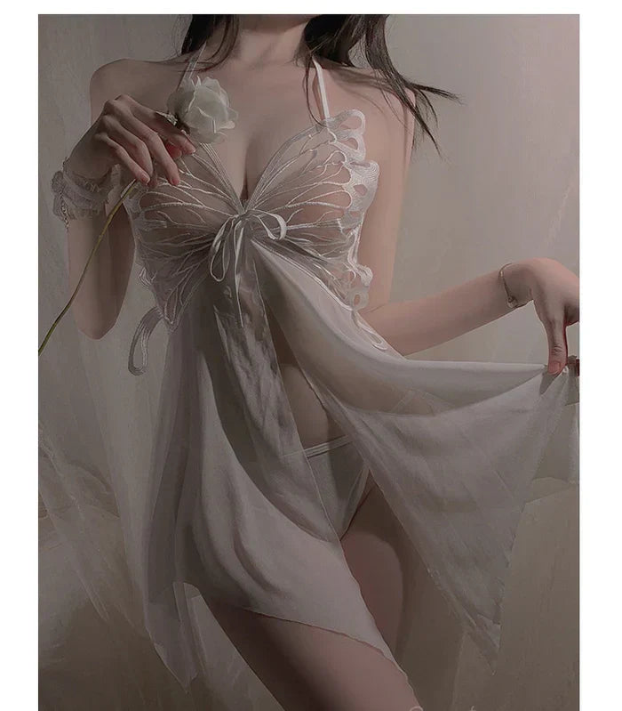 Butterfly Mesh Nightgown